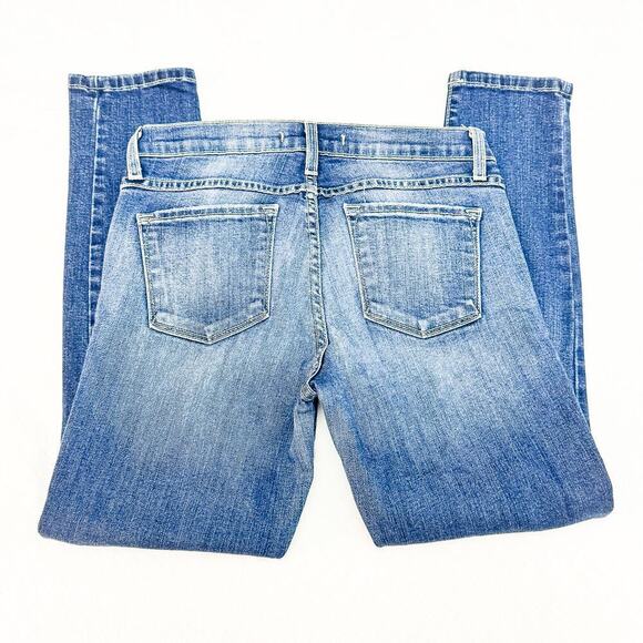 Flying Monkey Dark Wash Distressed Denim Jeans Size 27 - Picture 5 of 8